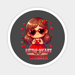 Little heart breaker, girls kids valentines Magnet